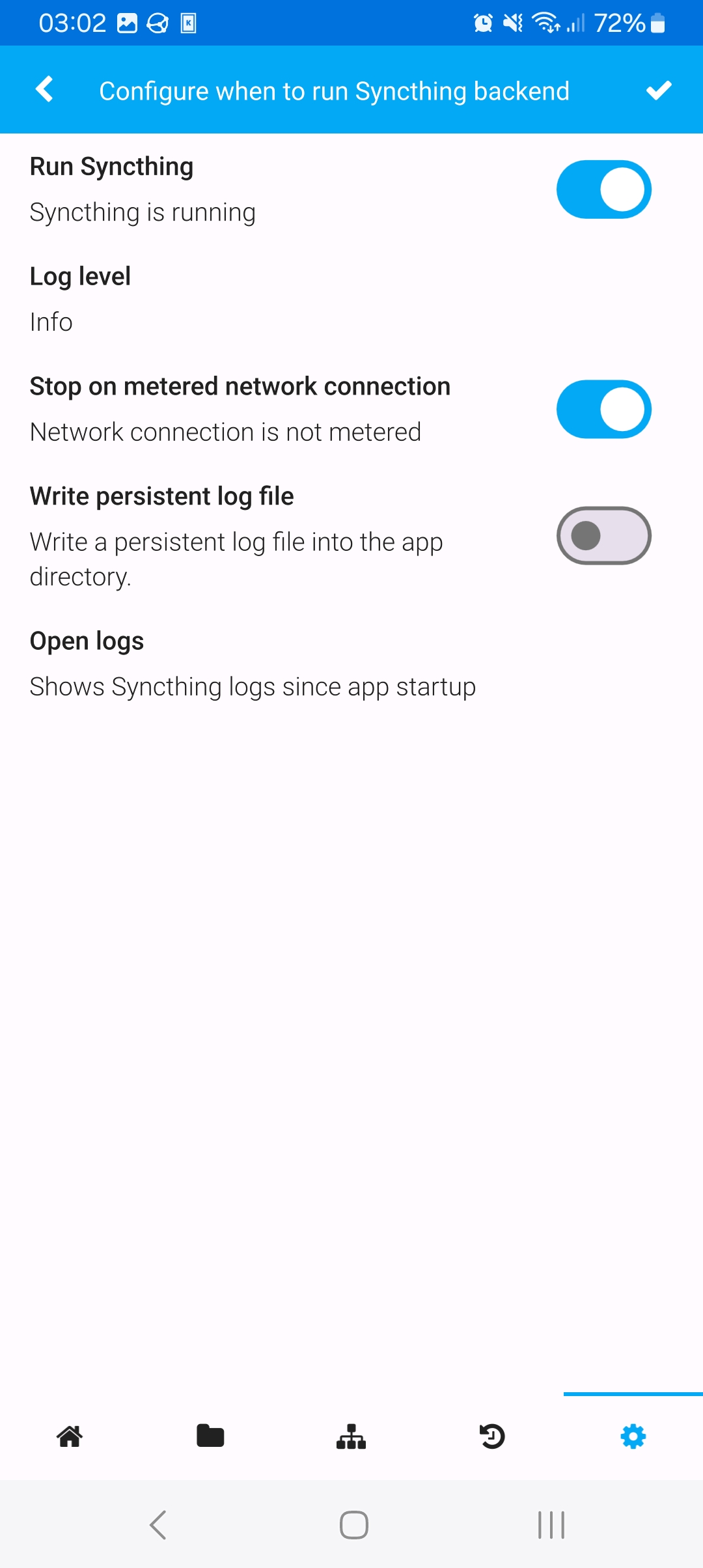 Run config